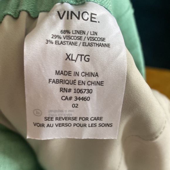 Vince Shorts Vince Linen Blend Pull on Shorts. NWOT. Size XL - Picture 4 of 8